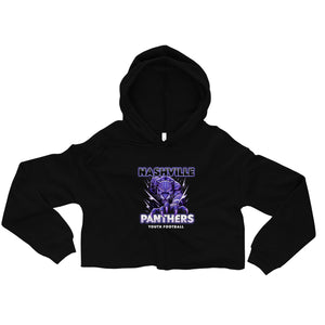 Nashville Panthers Womens Crop Hoodie - Flick & Tea