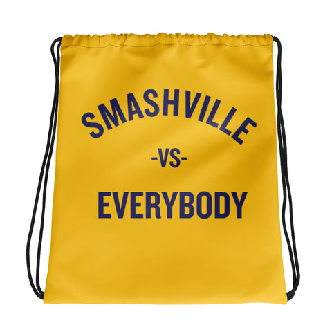 Smashville Vs Everybody Drawstring Bag - Flick & Tea